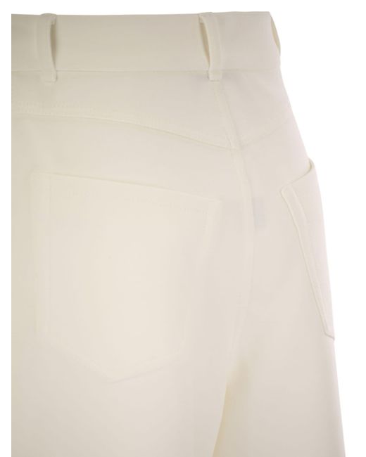 Max Mara White Merlot Trikothose