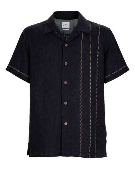 Paul Smith Black Linen Shirt