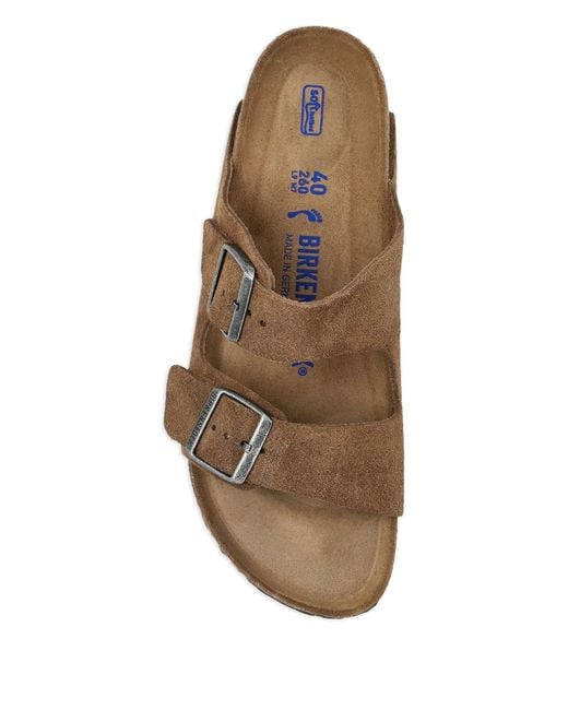 Birkenstock Brown Arizona Sfb Dark Tea, Suede Leather