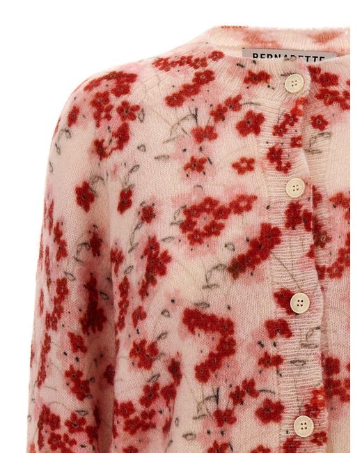 BERNADETTE Red 'Violetta' Cardigan