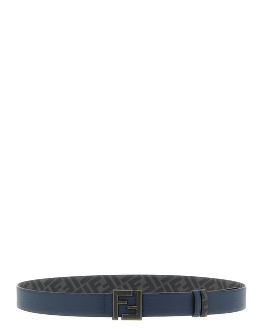 Fendi Black 'Ff' Reversible Belt for men