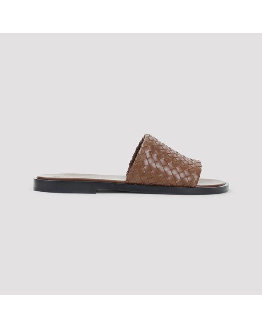 Bottega Veneta Brown Elio Mule Sandals for men