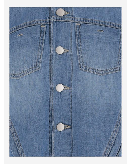 L'Agence Blue Baumwolljacke
