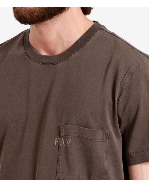 Camisetas y polos de Fay de hombre de color Brown
