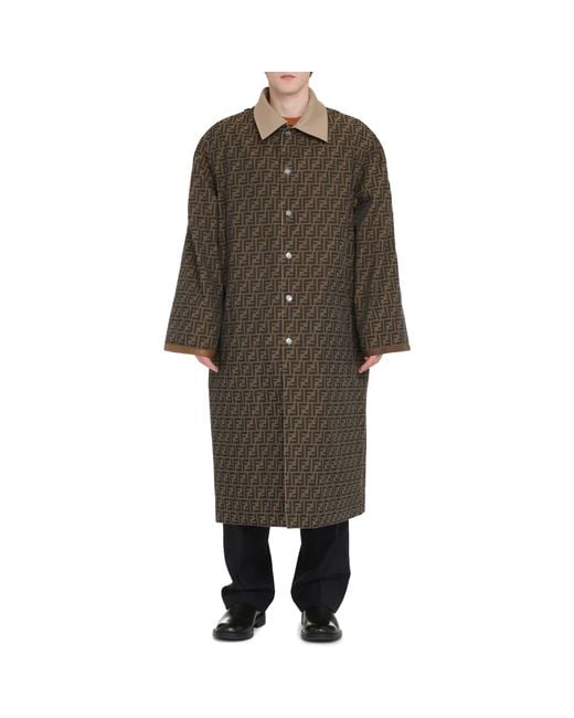 Fendi Natural Reversible Trench Coat for men