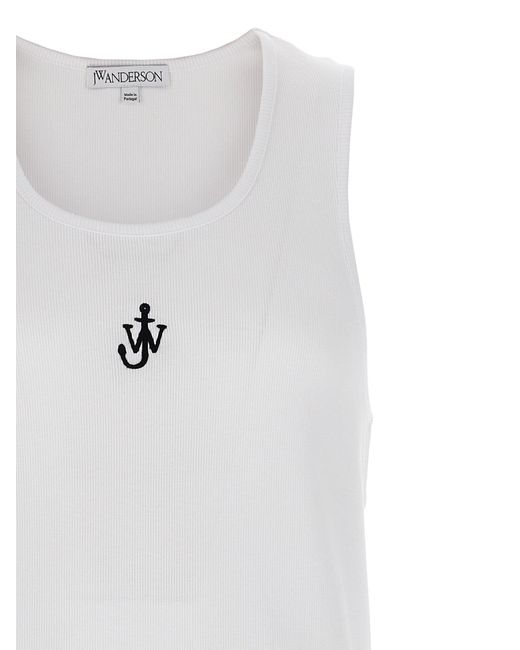 J.W. Anderson 'anchor Embroidery' Top in het White
