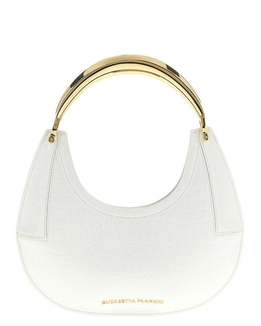 Elisabetta Franchi White 'Hobo' kleiner Umhängetasche