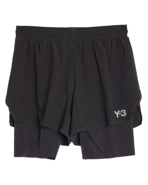 Y-3 M Run+Tigh SS25 Shorts in Black für Herren