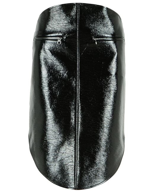 Courreges Black Cotton Blend Skirt