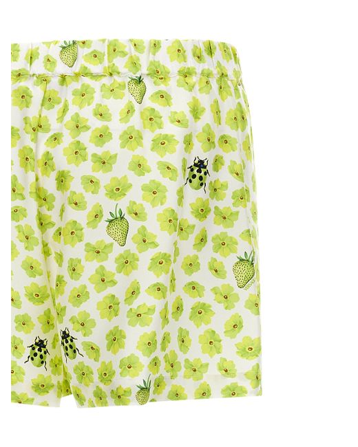 Versace Yellow 'Strawberry Garden' Shorts