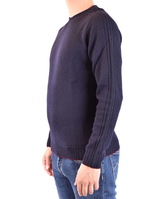 Dondup Blue Girocollo Regular for men