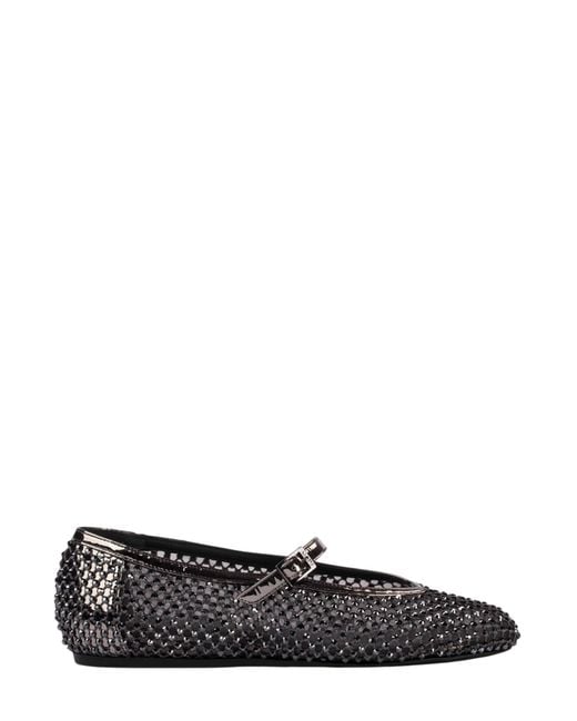 Le Silla Black Flat Shoes