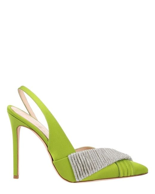HIBOURAMA Green Infinite Slingback