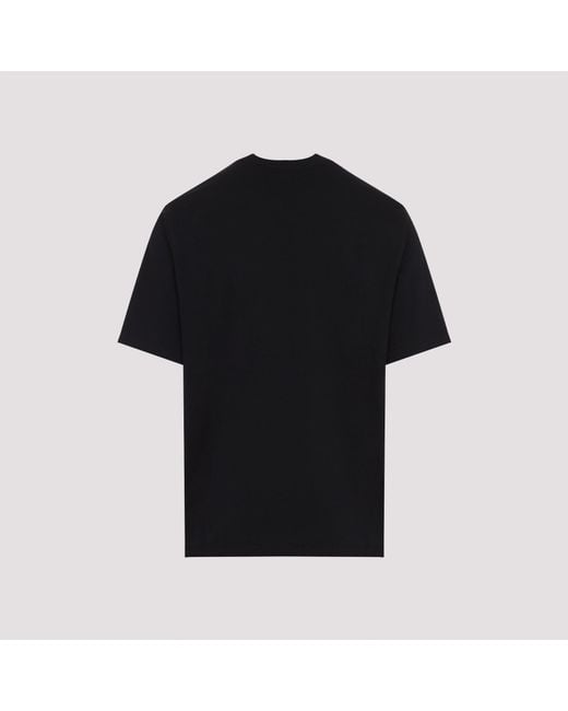 Amiri Black Cotton Staggered Logo T Shirt