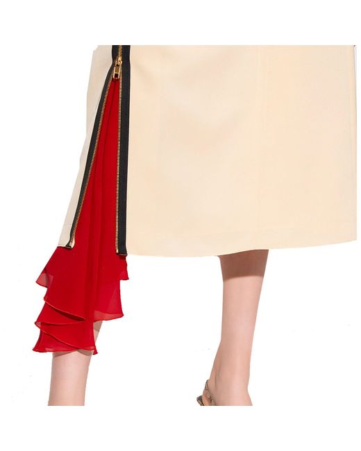 Gucci Natural Silk Viscose Faille Skirt