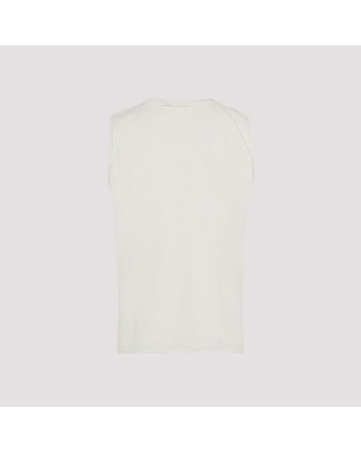 PANGAIA White Summer Sleeveless T Shirt