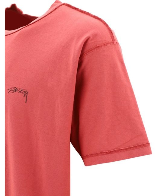 T-shirt "paresseux" Stussy pour homme en coloris Pink