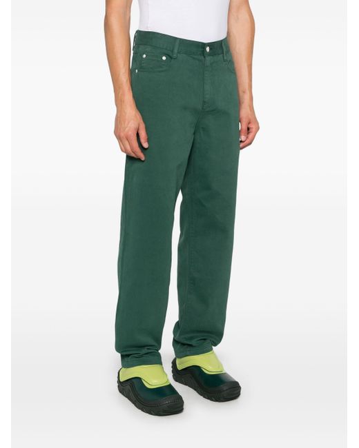 Arte' Green Arte Round Pocket Embroidery Jeans for men