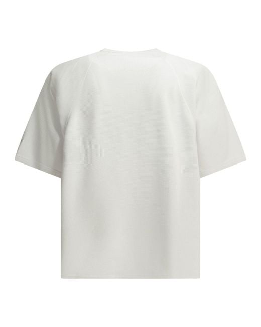 Goldwin White "Mesh Wf Actinoid" Crew Neck T Shirt