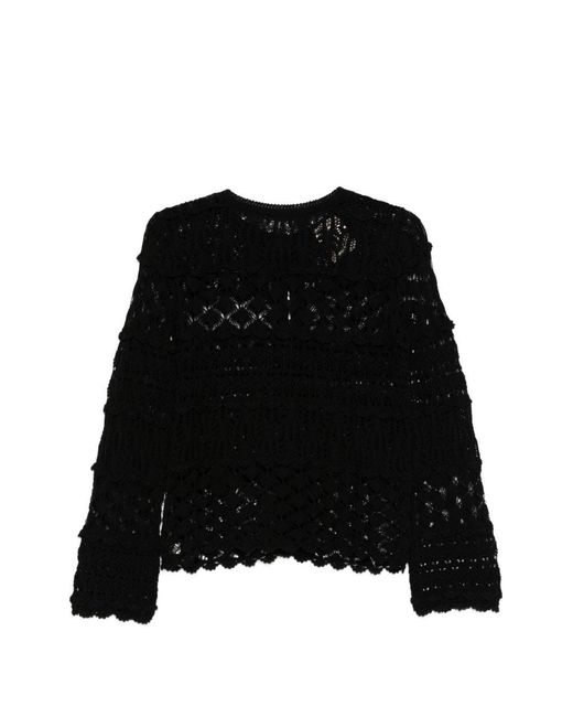 Semicouture Black Zilla Cotton Cardigan