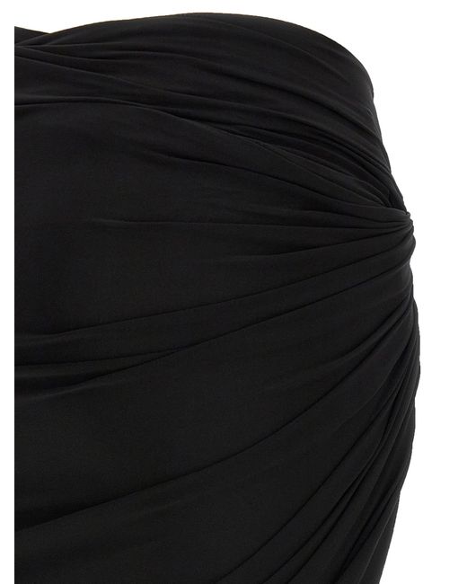 Jacquemus Black 'La Mini Jupe Drapeado' Skirt