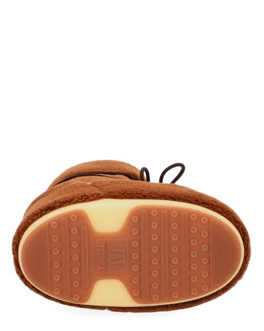 Moon Boot Brown "Icon" Boot With Logo for men