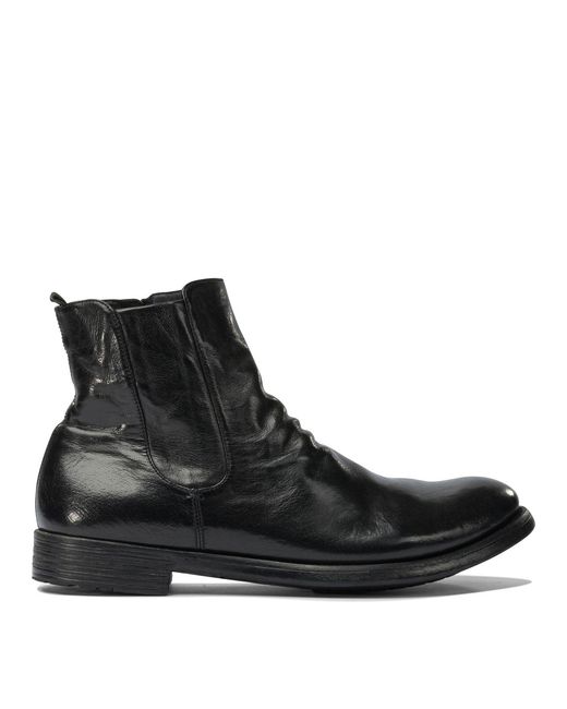 Officine Creative Black "Hive 036" Ankle Boots for men