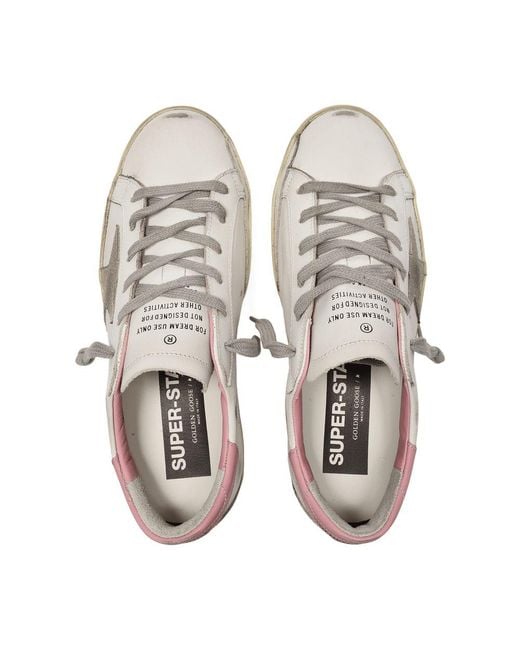 Golden Goose Deluxe Brand Gray Super Star -Sneaker Golden Gänse Multi Leder