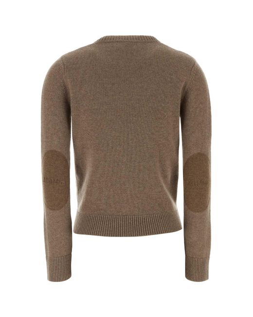 Max Mara Brown S Maxmara Cappuccino Wool Blend Fresia Sweater