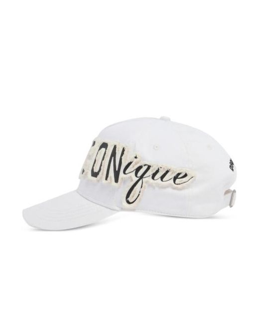 DSquared² Patch-Baseballkappen in White für Herren