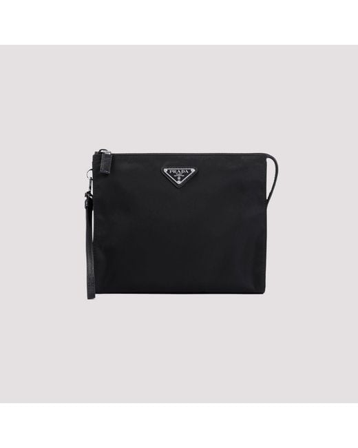Prada Black Small Leather Goods for men