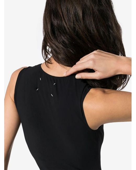 Maison Margiela Black Nylon Bodysuit