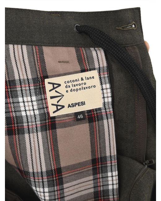 Pantalones aspesí militares Aspesi de hombre de color Gray