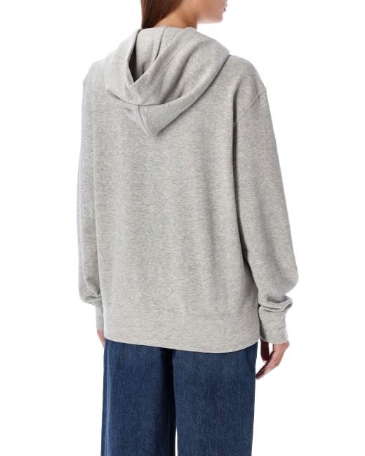 COMME DES GARÇONS PLAY Gray Icon Heart Hoodie