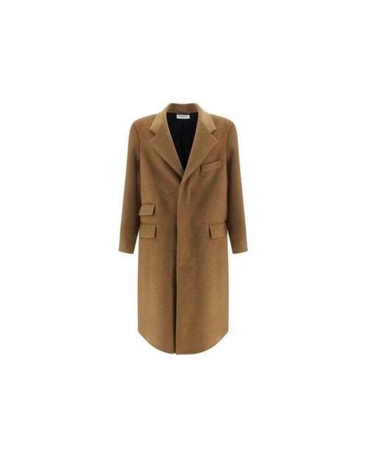 Saint Laurent Natural Manteau Oversize Coat for men