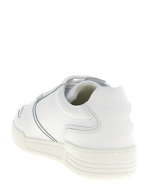 Moschino White 'Kevin' Sneakers for men