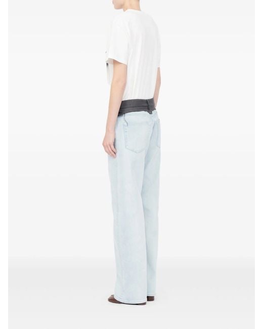 MM6 by Maison Margiela Blue Pants 5 Pockets
