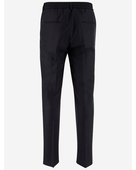 Tagliatore Blue Stretch Wool Pants for men