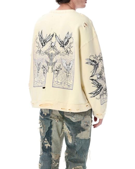 Who Decides War Natural Distressed Ascension Sweatshirt