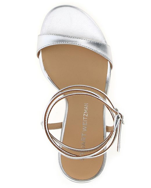 'nudist wrap' sandalias Stuart Weitzman de color White