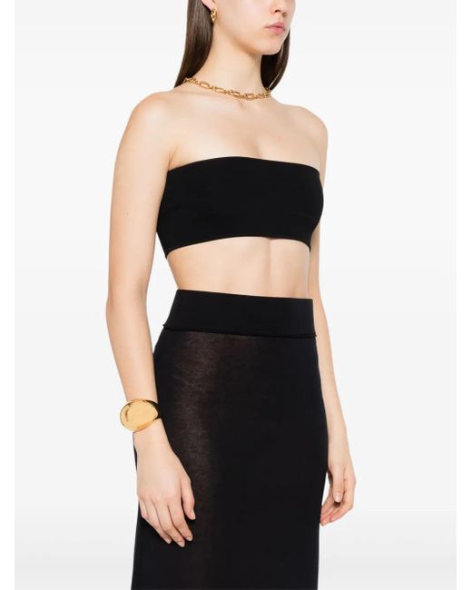 Totême  Gebreide Bandeau Top in het Black
