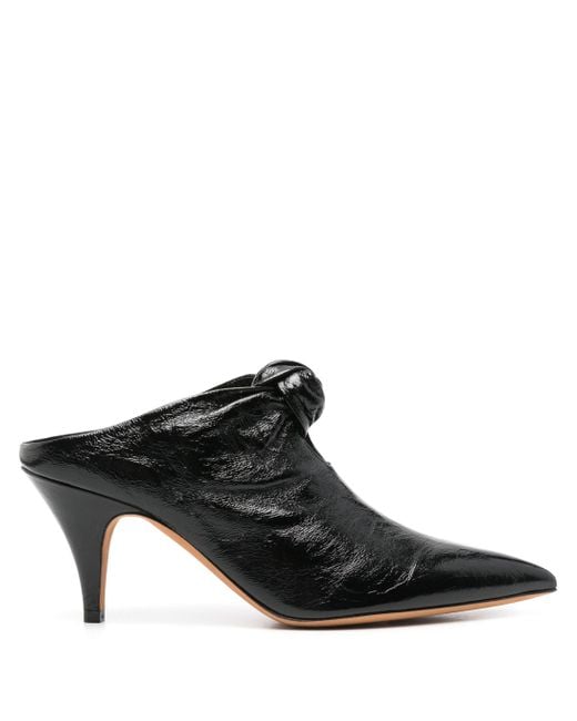 Khaite Black Rowan Mule 75 Shoes