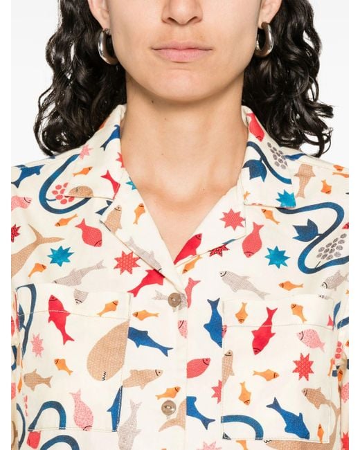 Filson White W's S/S Twill Camp Shirt