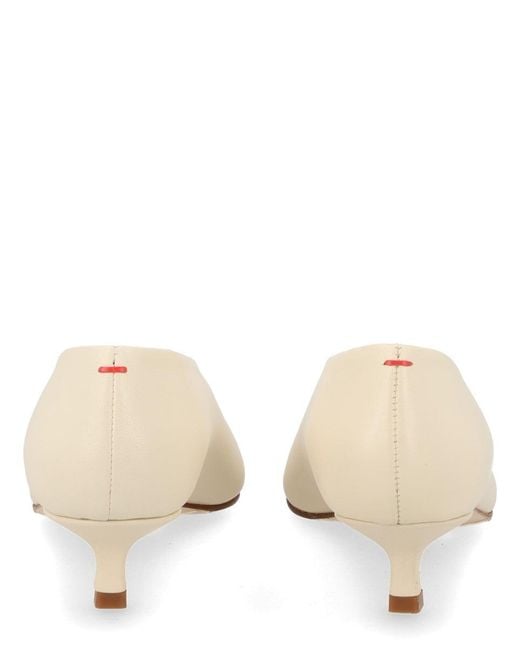 Aeyde Natural Clara 40 Leather Pumps