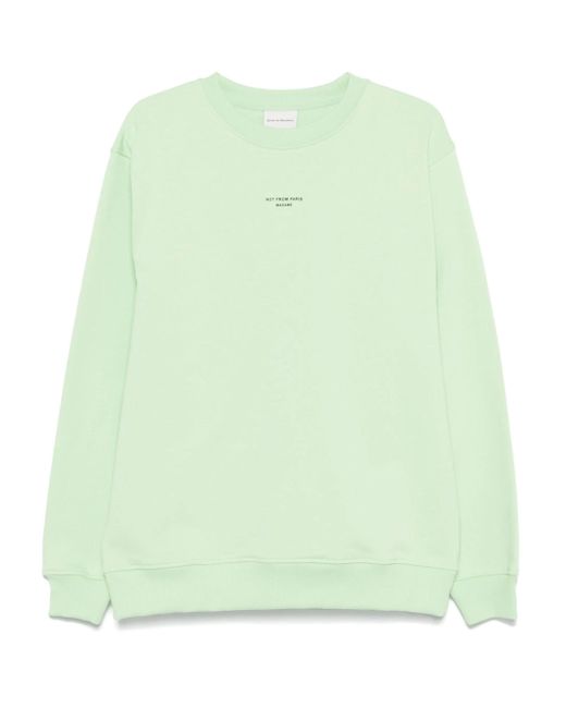 Drole de Monsieur Le Sweatshirt Slogan Classique in het Green voor heren
