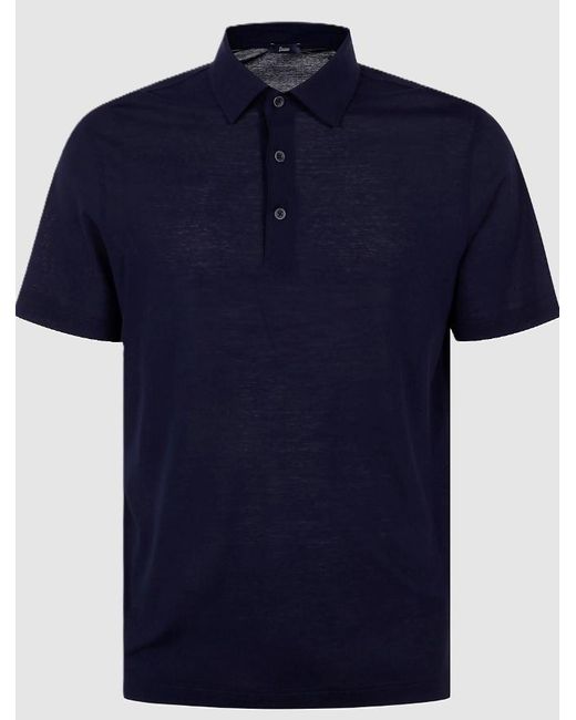 Polo Herno de hombre de color Blue