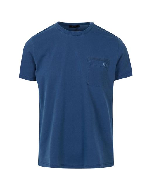 Fay Blue T Shirts And Polos for men