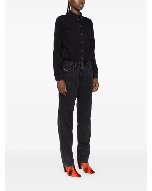 DIESEL Jumpsuit Met Knoopsluiting in het Black