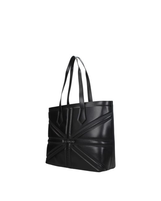 John Richmond Black Shoulder Bags Polyurethane