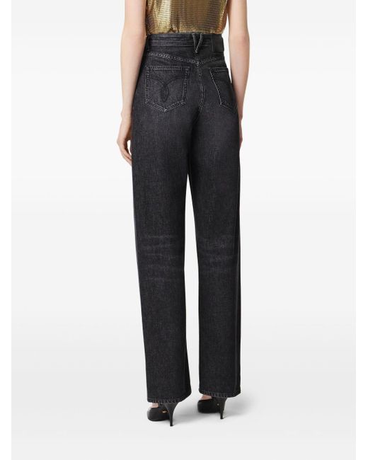 Versace Black Denim Cotton Jeans